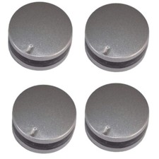 4 Oven Hob Control Knob Silver