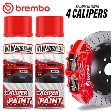 X2 Heat Resistant Aerosol Spray Caliper Caliber Paint BREMBO Tiziano Red Gloss