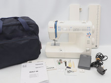 Toyota Quiltmaster Quilt 50 Sewing Machine - PAT Tested, w Extension Table & Bag