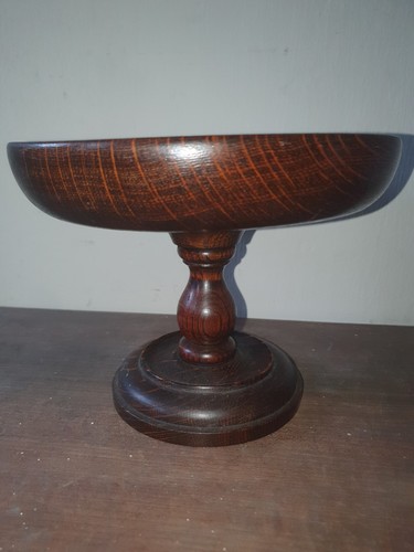 Vintage solid oak - solid, turned