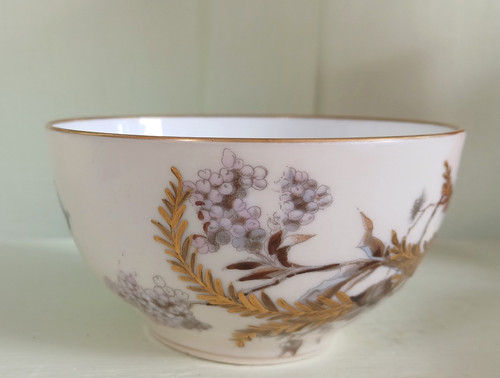 Sugar bowl vintage birds - sugar,