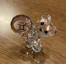 Swarovski Chris Bear Birthday Zodiac Collectible Used No Box