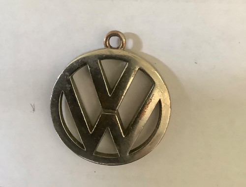 Silver coloured key ring - vw,