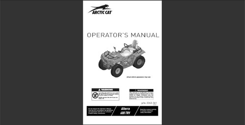 2023 artic cat - 600, trv
