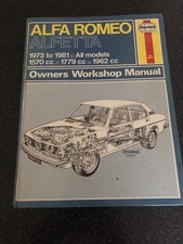 Alfa Romeo Alfetta Owners Workshop Manual By Haynes