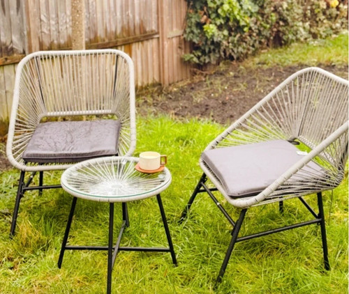 Rattan bistro set seater - rattan, 2