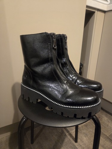 Black zip boots - for, women