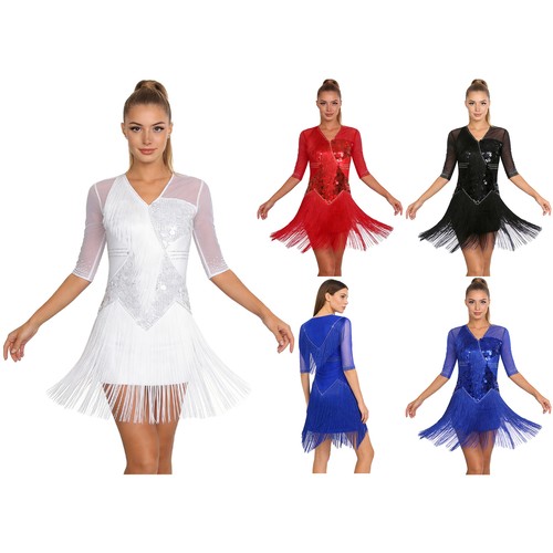 Women sequin dance dress - sequin,