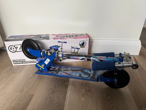 Zinc blue folding scooter - blue,