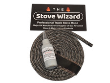 Stove Rope Door Seal Kit Black