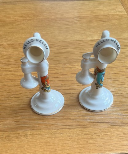 Crested ware telephones - crested,