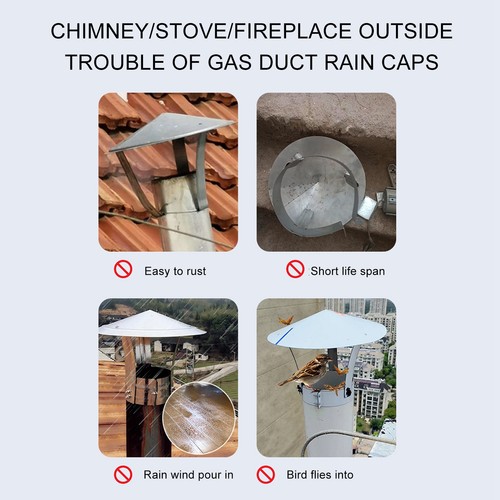 Stainless steel chimney - stainless, cap