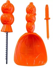 3 Piece Halloween PUMPKIN CARVING Kit TOOL SET DIY Craft Tools Kit Party Scoop