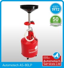 WASTE OIL DRAINER FOR 2 POST LIFT 4 POST LIFT 80 LITRE CAPACITY WITH PUMP AWAY