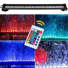 LED Air Bubble Light Fish Tank Bar Bubble Tube Lamp Multicolor Strip Light UK