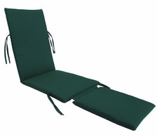 Made in USA Steamer Chair Replacement Cushion Pad (Terrasol Canvas Forest)