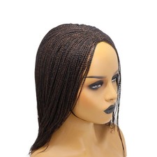 Braided Wig for Women Black Mixed Twist Hair 1B/30 14 Inch 
