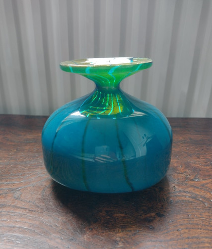 Vintage mdina art glass - vintage, blue