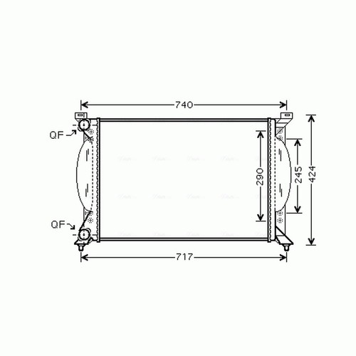 Radiator for audi 8 - radiator, b7