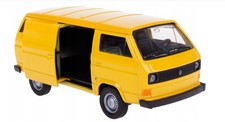 Volkswagen T3 Van Germany Car Model Toy Yellow Diecast 1:34-1:39 Scale Welly