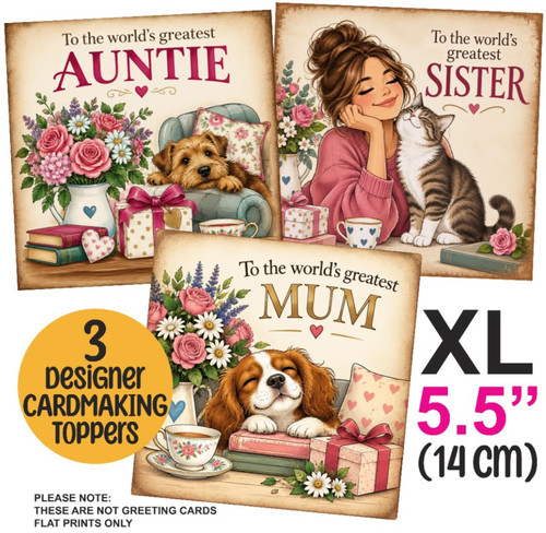 Card toppers for - card,