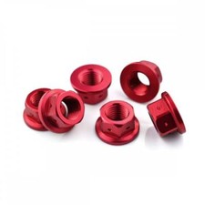 Ducati 749R 03-06 Aluminium Sprocket Nut Drilled for Lockwire Red