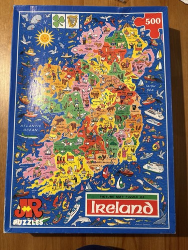 Picture map puzzle ireland - map,