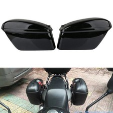 Pair Black Hard Saddlebags