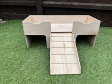 Extra Large Guinea Pig / Tortoise Castle. Shelter/house (wide Ramp And Openings)