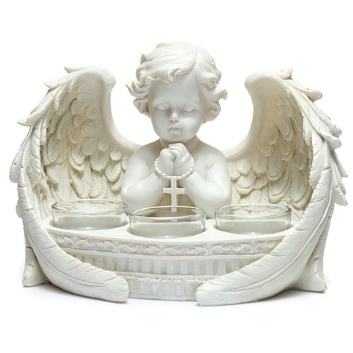 Cherub praying tealight - praying,