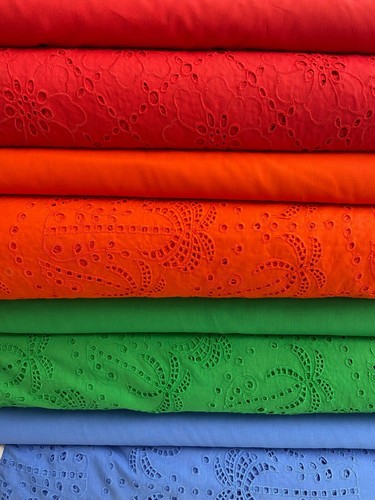Eyelet embroidered broderie - embroidered,