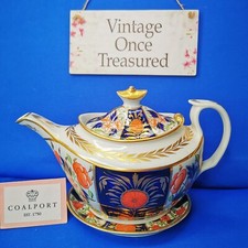Imari TEAPOT + STAND * c1810 THOMAS ROSE COALPORT Pattern 561 CRAB CLAW * VGC