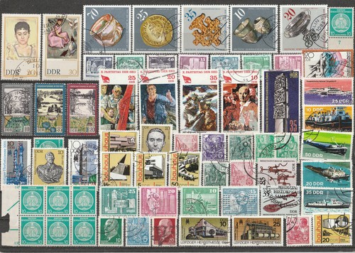 Lot stamps gdr rda - of,