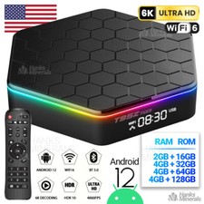 Upgraded 2025 T95Z Plus Smart Android 12 TV Box Quad Core 6K 4K HD Stream Player