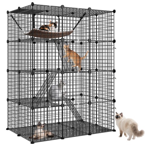 Tier cat cage indoor cats - 4-tier,
