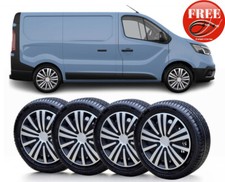 Full set of 4 wheel trims 16"  to fit Renau Trafic  (NOT MASTER)+ badges