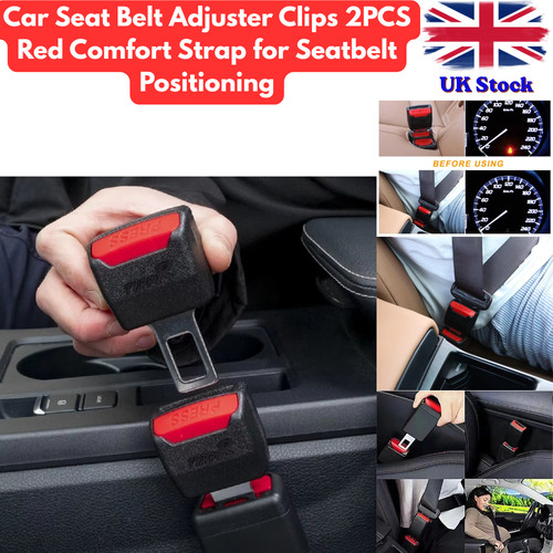 Car seat belt adjuster clips - car,
