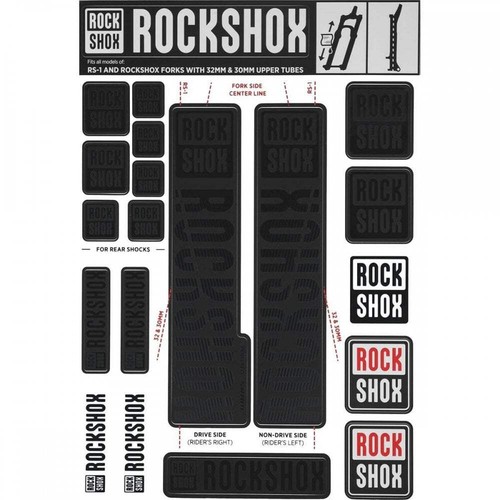 Rockshox decal kit 32mm - rockshox, 30/32mm