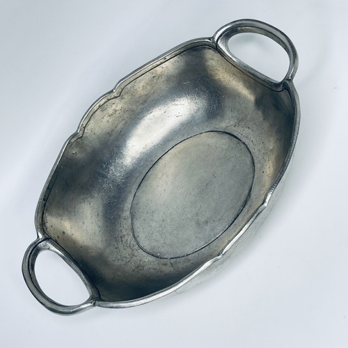 Vintage pewter basket - basket, epu