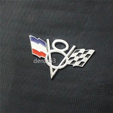 1x Silver V8 France Flag