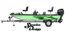 Green Boat Wrap Great White