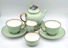 Antique Crown Staffordshire Tea Set for Two 9 pieces 