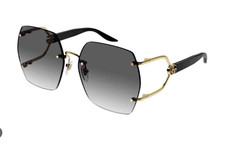 New Gucci  GG1562S Gold Black