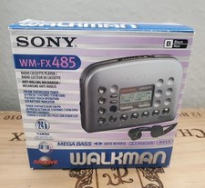 Vintage Sony Walkman WM-FX485 Black – Radio Cassette Player – Opened never used 