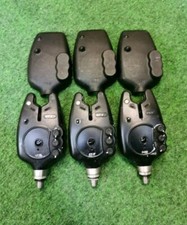 3 × Fox Micron NTXR Bite Alarms NTX-R NTXr Radio Fishing inc Cap Bite Alarms