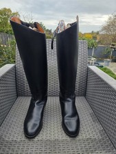 Wide calf Long Leather Riding