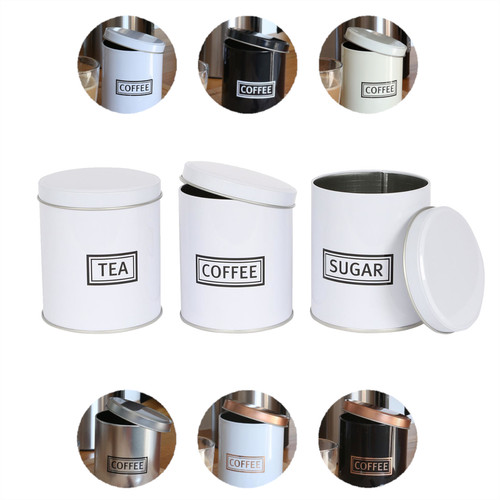 3pc round tea - coffee, sugar