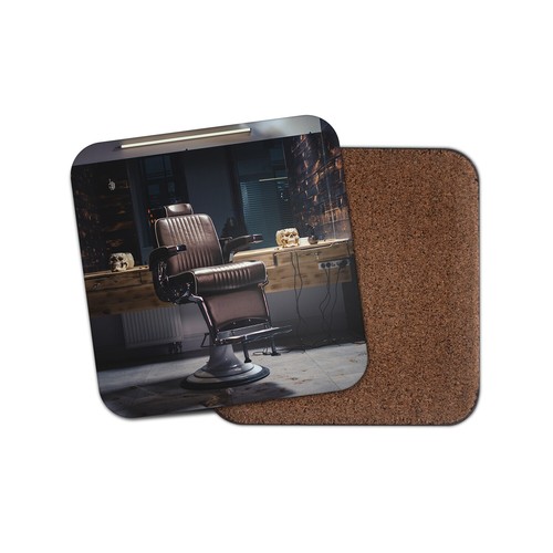 Retro barbers chair - chair, coaster