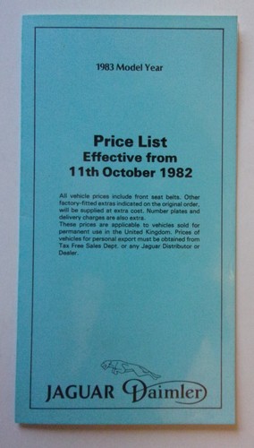 Jaguar daimler range - daimler, 1982