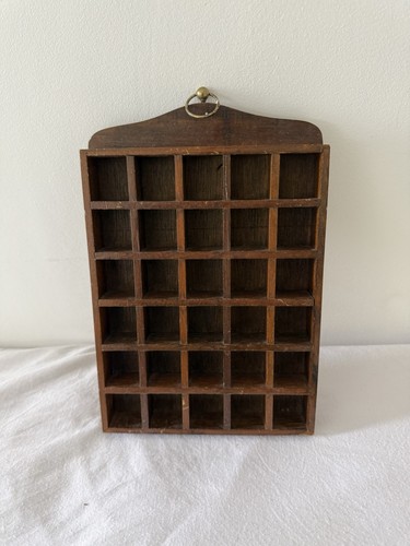 Thimble display case wooden - thimble,